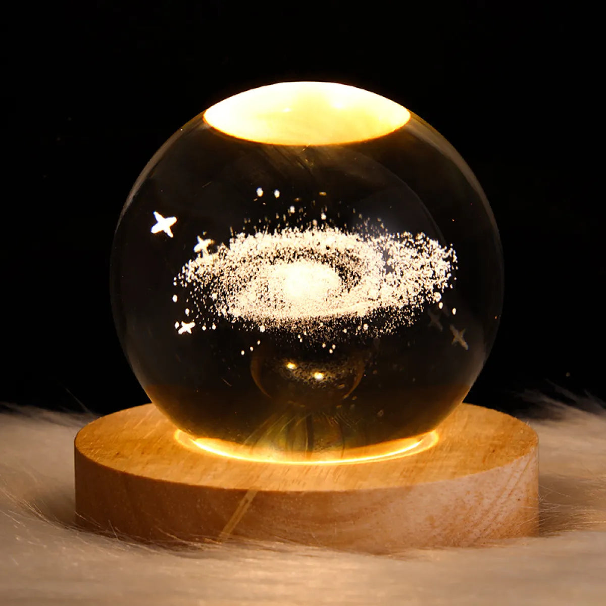 3D Galactic Crystal Lamp