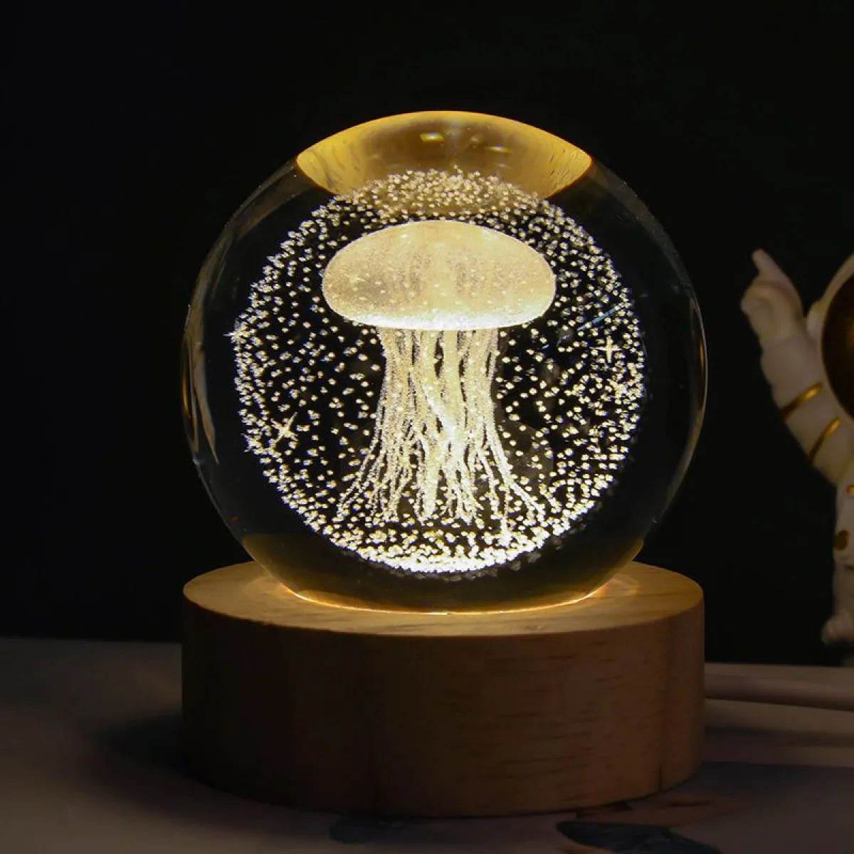 3D Galactic Crystal Lamp