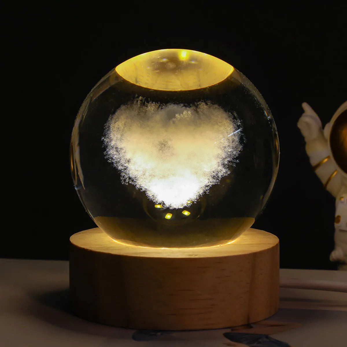 3D Galactic Crystal Lamp