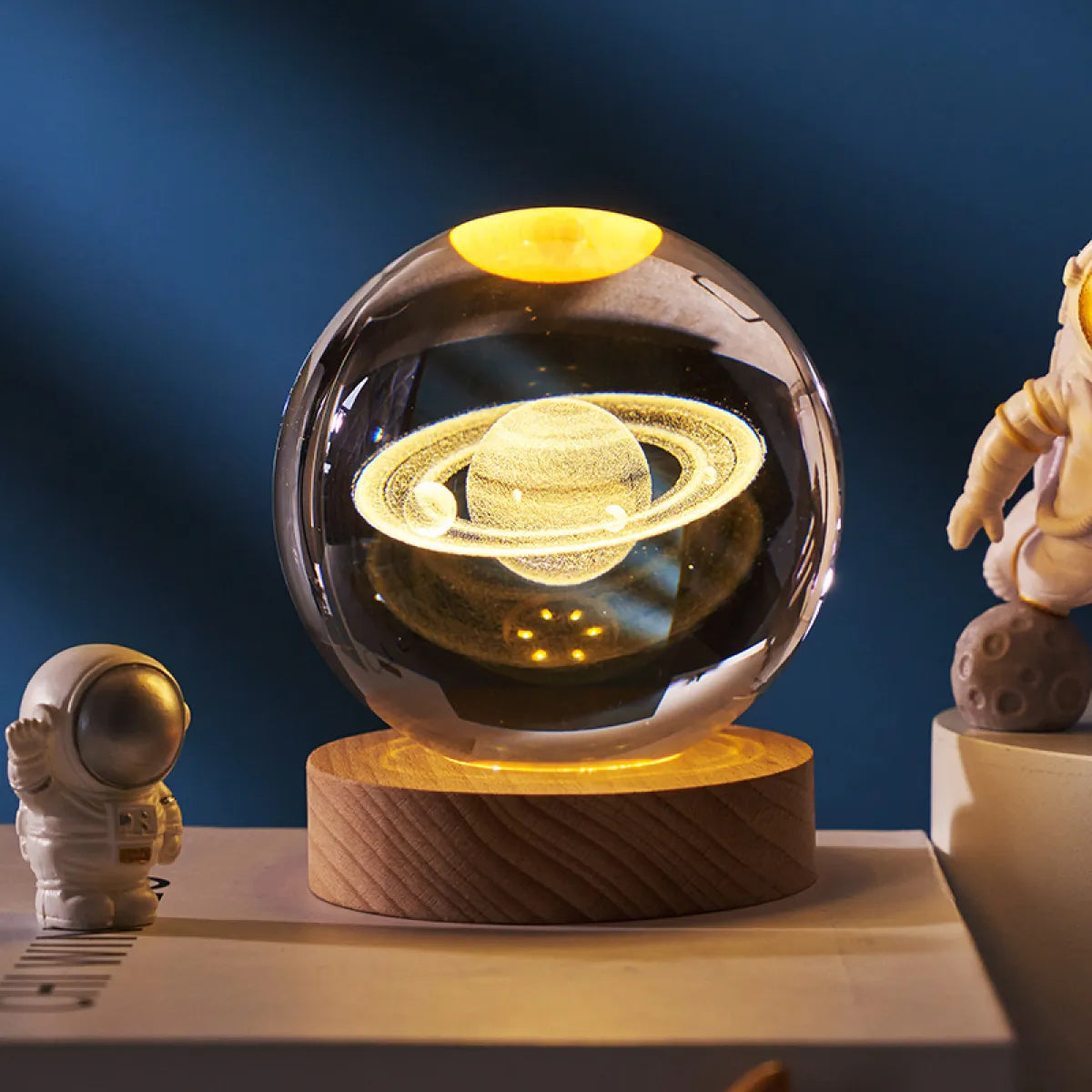 3D Galactic Crystal Lamp