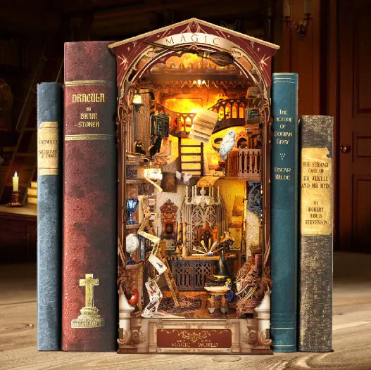 Fantasy Whale Cottage Book Nook β DIY 3D Wooden Kit ModernoMarket