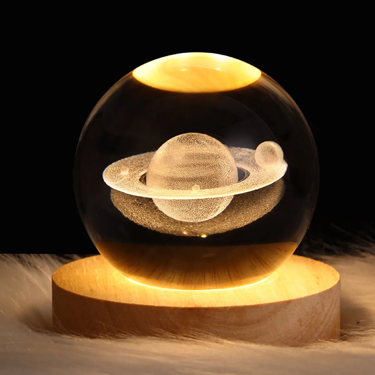 3D Galactic Crystal Lamp