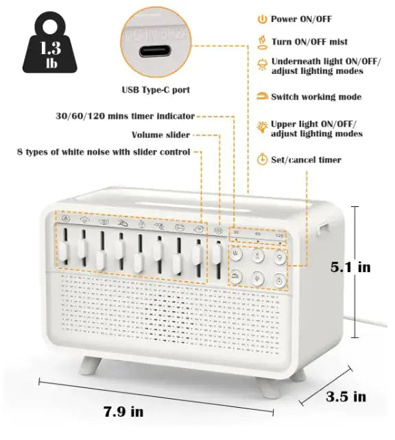 3-in-1 Bluetooth Speaker – Humidifier & Night Light ModernoMarket