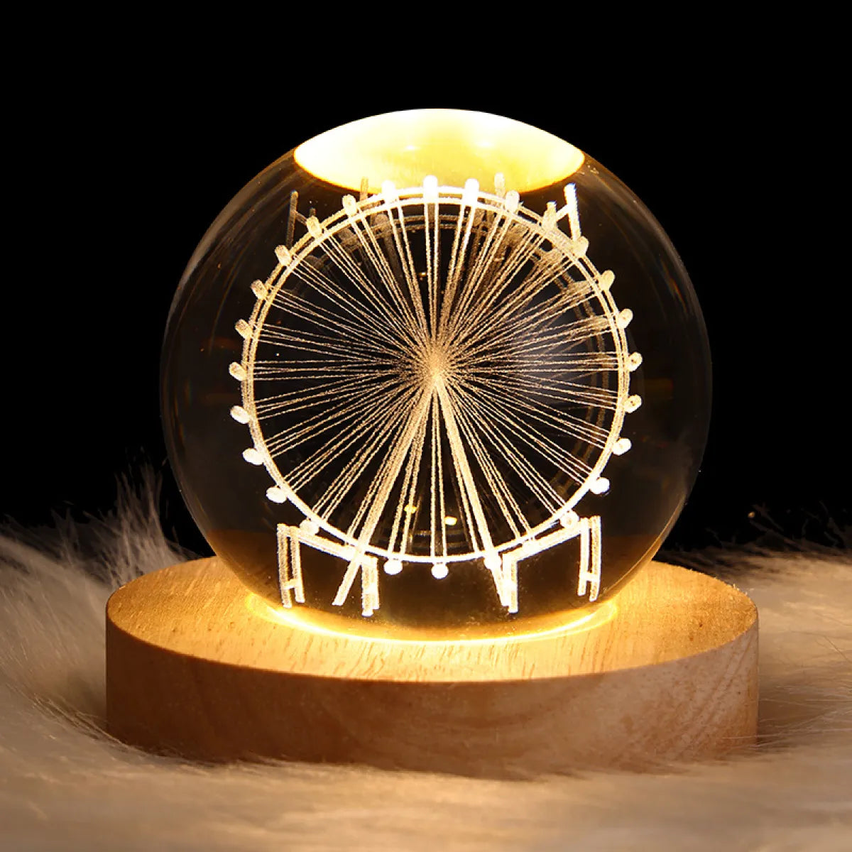3D Galactic Crystal Lamp