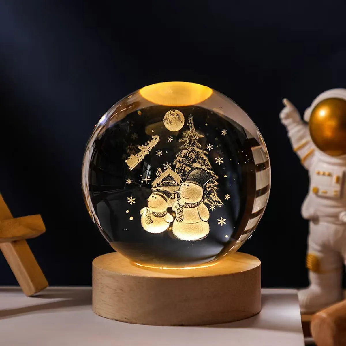 3D Galactic Crystal Lamp