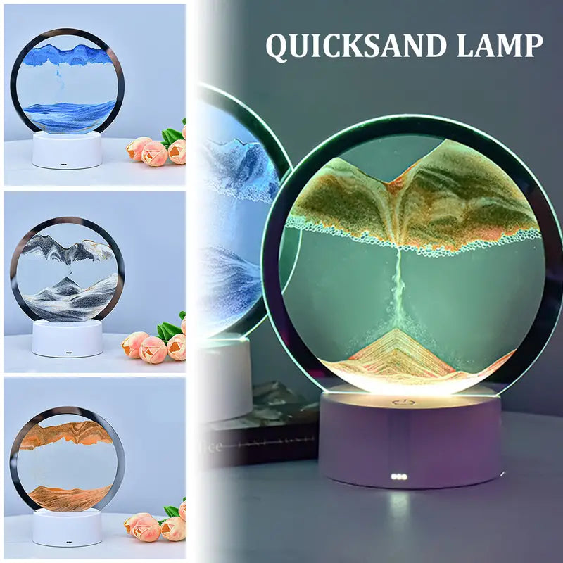 RGB LED Sandscape Table Lamp with Moving Sand Art ModernoMarket