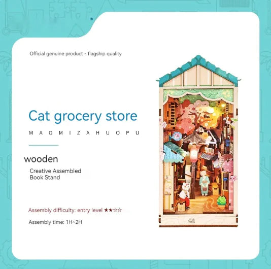 Fantasy Whale Cottage Book Nook β DIY 3D Wooden Kit ModernoMarket