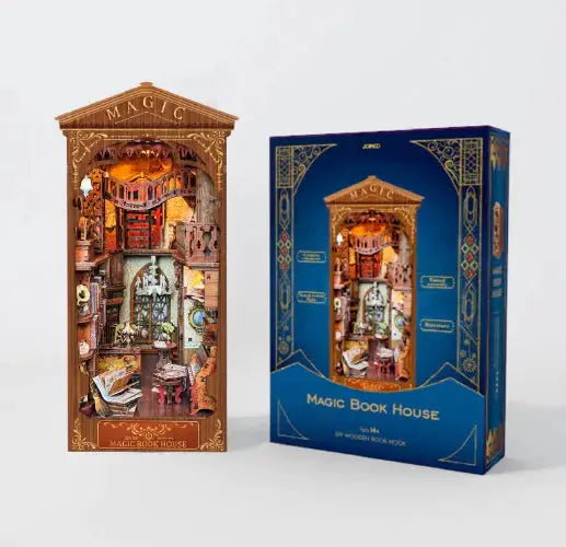 Fantasy Whale Cottage Book Nook β DIY 3D Wooden Kit ModernoMarket