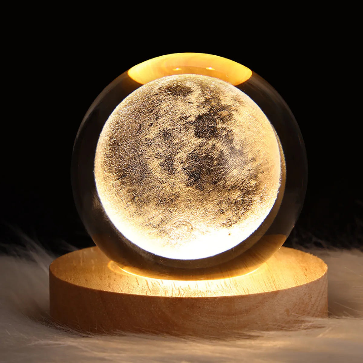 3D Galactic Crystal Lamp