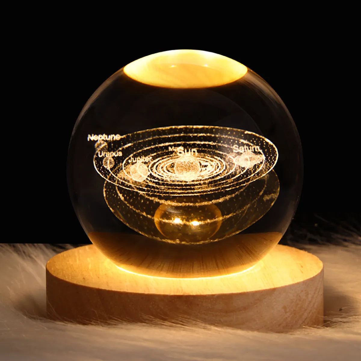 3D Galactic Crystal Lamp